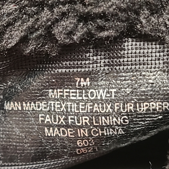 Marc Fisher Fellow Plaid Faux Fur sneaker boots size 7 - Picture 6 of 8